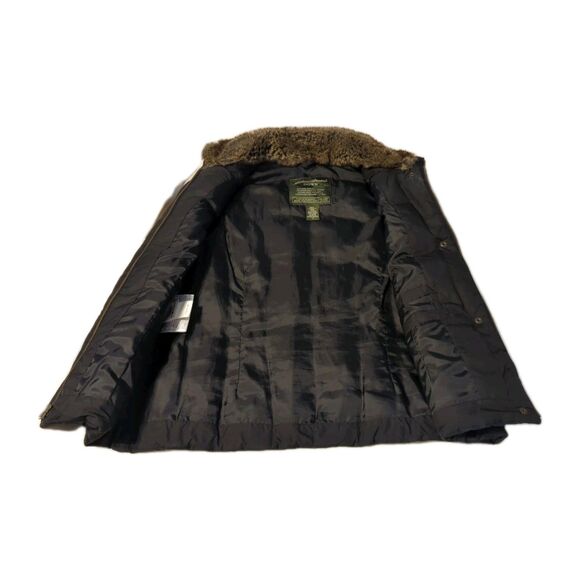 Eddie Bauer Women's Goose Down Puffer Vest Faux Fur Trim Outdoor Hiking Size M - Picture 5 of 10